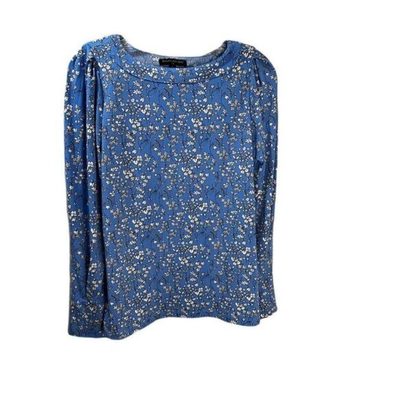 Banana Republic‎ Floral Print Long Sleeves T Shirt Small - Picture 1 of 5